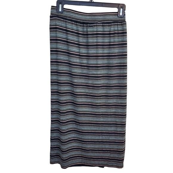 NEW Kavu Veda Striped Pencil Skirt Womens Size XS Wrap Midi Length Stretch Rayon - Picture 6 of 8